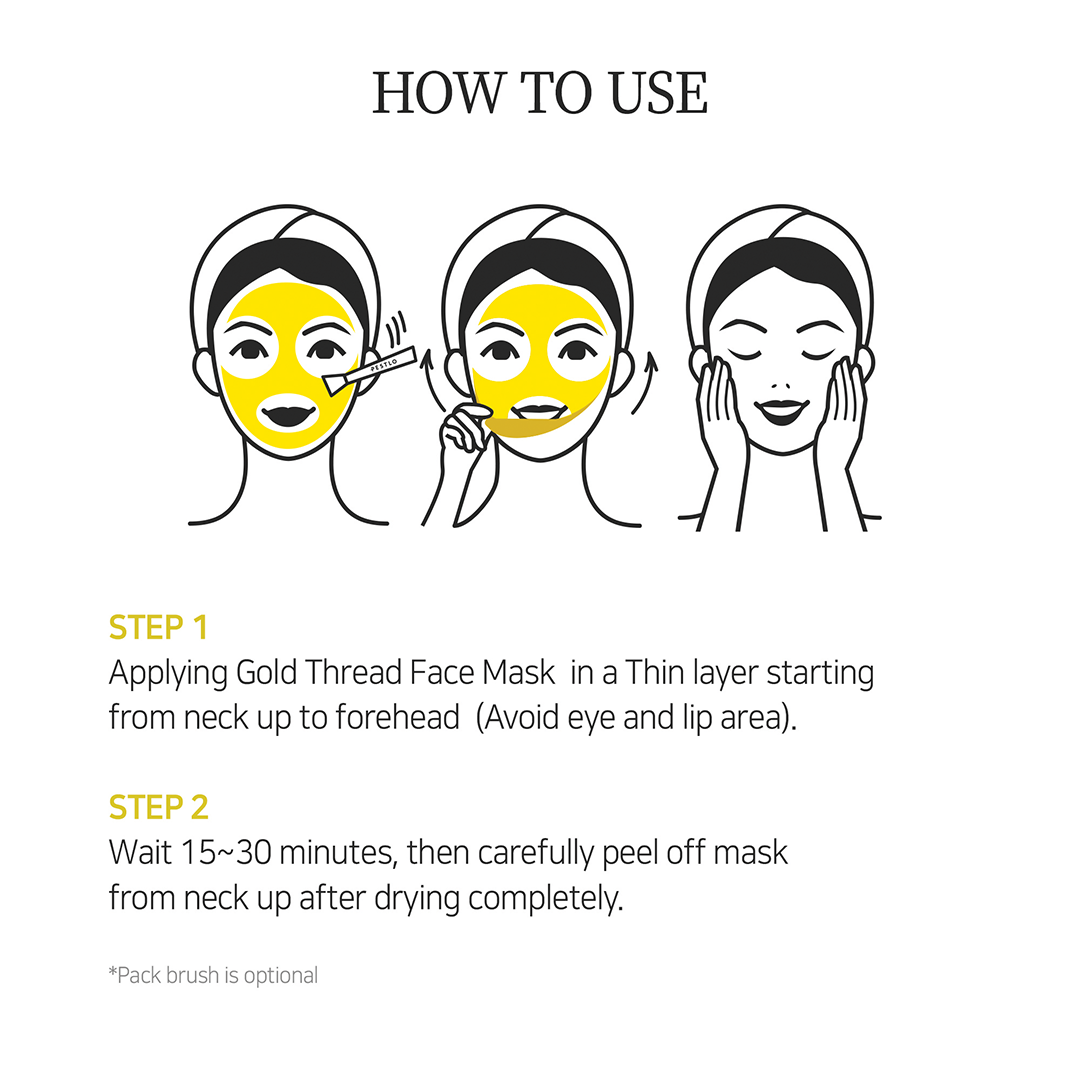 [NEW] PESTLO Gold Thread Face Mask 70ml