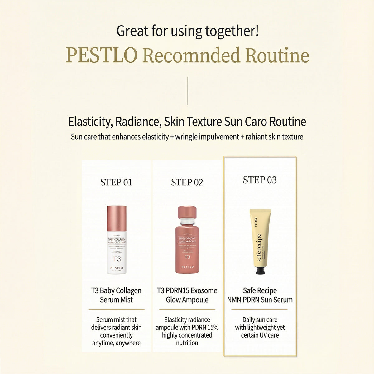 [NEW] PESTLO SafeRecipe NMN PDRN Sun Serum